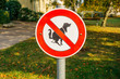 no dogs pie sign